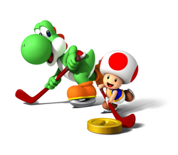 Mario Sports Mix Yoshi y Toad