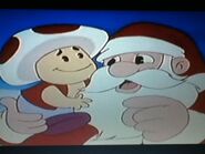 Toad y Santa Claus en The Super Mario Bros. Super Show!