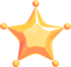 Orange Mini Paint Star