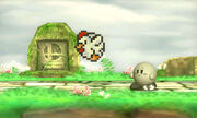 A Cucco in the Smash Run mode of Super Smash Bros