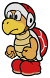 Fire Bro sprite from Paper Mario: Color Splash