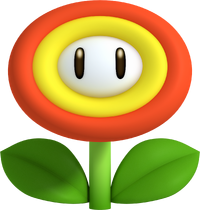 Fire Flower NSMB2 artwork