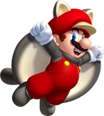 NSMBU Artwork Flughörnchen-Verwandlung