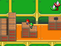 Bébé Mario et Bébé Luigi dans le tortue-jet