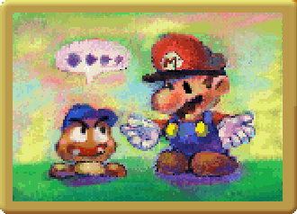 Pictured: A book, in goomba form