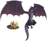 The full body of the Dragon with the crown.