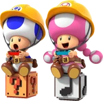 Toad et Toadette jouant ensemble