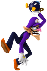 Autre illustration de Waluigi pour Mario Party 8