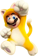SM3DW Artwork Katzen-Mario 2