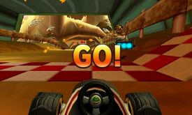 The option to race in first-person mode.