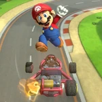 MK8 Screenshot Mario Sprungturbo Kart 3