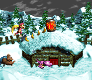 DKC3 Screenshot Skiddas Skandal 7.png (45 KB) Ein Krimp und ein DK-Fass