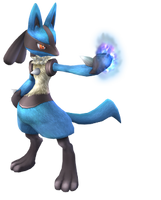 Lucario in Super Smash Bros