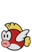Animation de Cheep Cheep dans Paper Mario: Color Splash