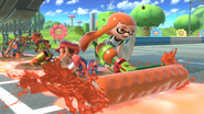 Mario, Inkling and Samus Aran