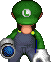 Sprite of Luigi losing in the Hide and Boo Seek minigame. Also used in New Super Mario Bros.