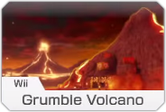 The Grumble Volcano icon in Mario Kart 8