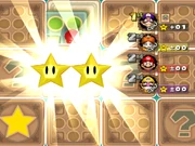 Mario obtaining a Double Star card.