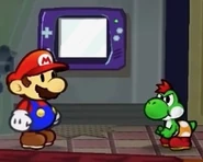 Mini-Yoshi and Mario PMTTYD.jpg (56 KB) Mario and the green newborn Mini-Yoshi