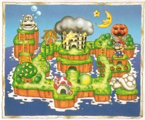 Shogakukan-SML2-Marioland.jpg (514 kio) Illustration de Marioland dans le guide de jeu Shogakukan de Super Mario Land 2: 6 Golden Coins.