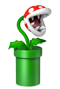 Artwork de una Planta Piraña en Mario Party DS