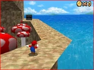 Mario scaling the Mountain.