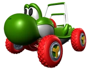 The Turbo Yoshi's appearance in Mario Kart: Double Dash!!