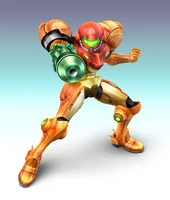 Samus's artwork for Super Smash Bros