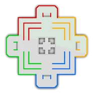 Carte du terrain dans Mario Kart 8 Deluxe.