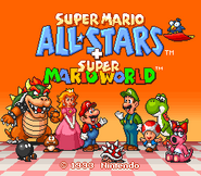 Super Mario All-Stars + Super Mario World - Title Screen