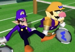 Wario y Waluigi en Mario Tennis