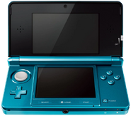 Aqua Blauer Nintendo 3DS ohne Logo