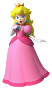 Artwork de Peach en New Super Mario Bros. Wii