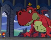 Mario and his allies meet Hooktail.