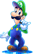 Another artwork of Luigi from Mario & Luigi: Dream Team.
