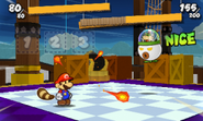 Mario fighting Bowser Jr.