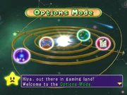 Kalmar introducing the players to the Options Mode