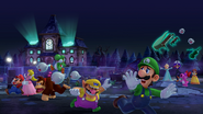 Écran-titre du plateau dans Mario Party Superstars.