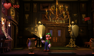 Luigi seeking out the mansion.