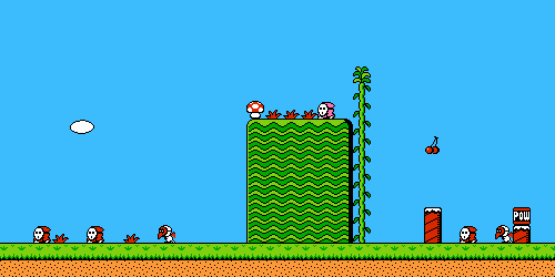 Super Mario Bros 2 - Mundo 1 (SNES) 