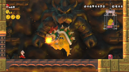 Mario fighting Bowser