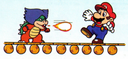 Ludwig luchando con mario en SMW