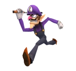 SSB4 Sprite Helfertrophäe Waluigi