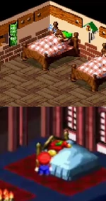 Photo showing Link and Samus