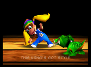 Tiny Kong und ein Klap Trap in Donkey Kong 64