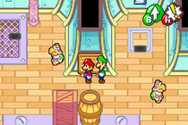 Mario et Luigi dans la dernière salle du Tortue-Jet.