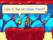 AP3.png (38 KB) Starlow explaining what an Attack Piece is and how it operates in Mario & Luigi: Bowser's Inside Story