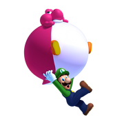 Luigi y Bebe Yoshi de globo