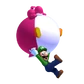 Luigi y Bebe Yoshi de globo