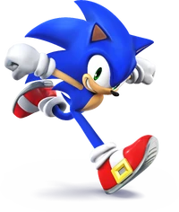 Artwork for Sonic from Super Smash Bros